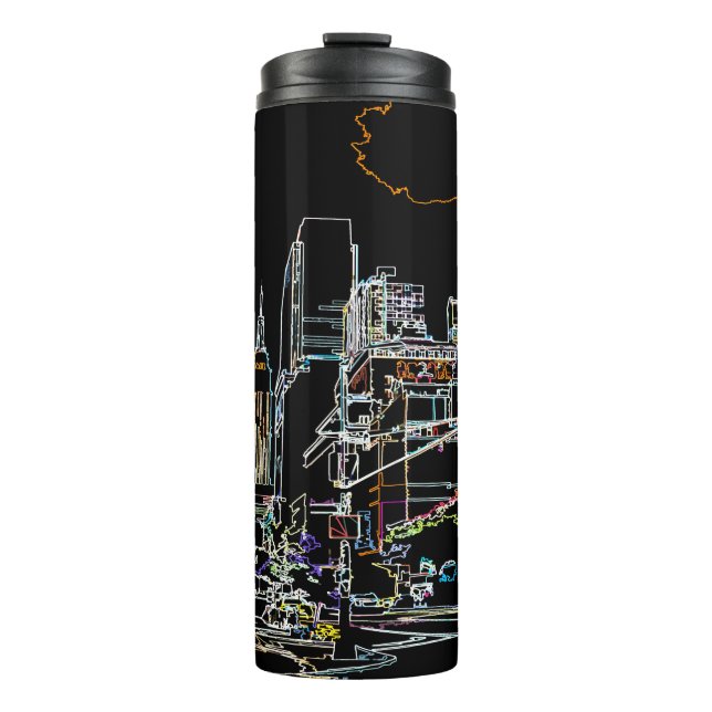 Termo Un paisaje colorido en Manhattan (Anverso)
