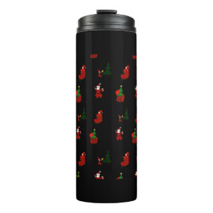 Termo Un patrón de Navidades feos