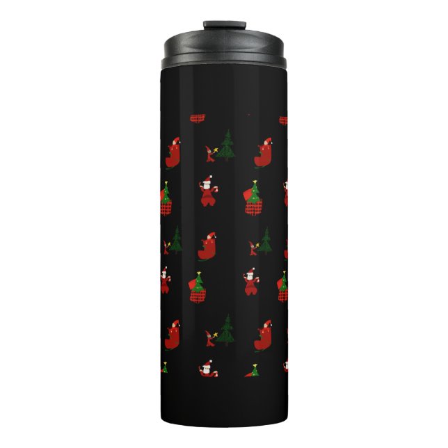 Termo Un patrón de Navidades feos (Anverso)