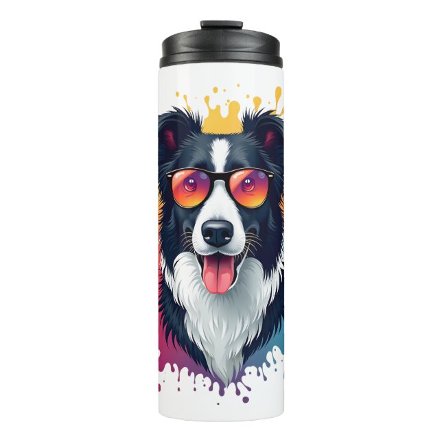 Termo Un perro lindo Border Collie [RB#10009]  (Anverso)