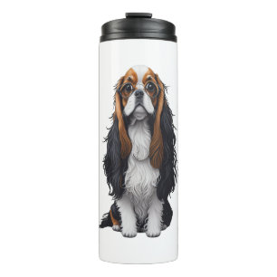 Termo Un perro lindo Rey Charles Spaniel