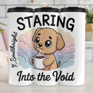 Termo Un perro mirando al vacío