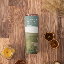 Termo Un regalo encantador para la familia verde fotográ