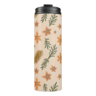 Termo un tumbler lleno de aroma de primavera