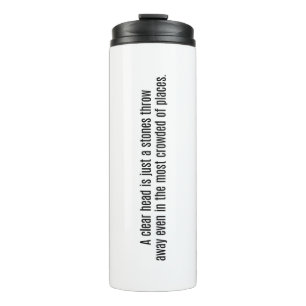 Termo Un Tumblor Termal De Cabeza Clara