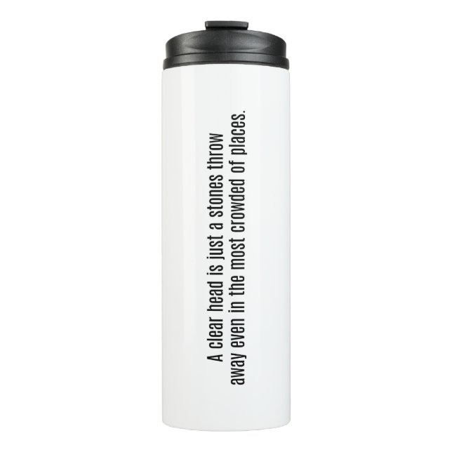 Termo Un Tumblor Termal De Cabeza Clara (Anverso)