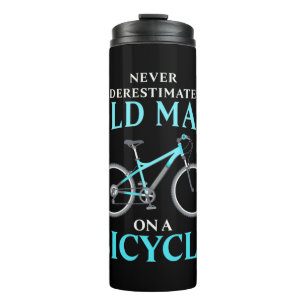 Termo Un Viejo En Bicicleta