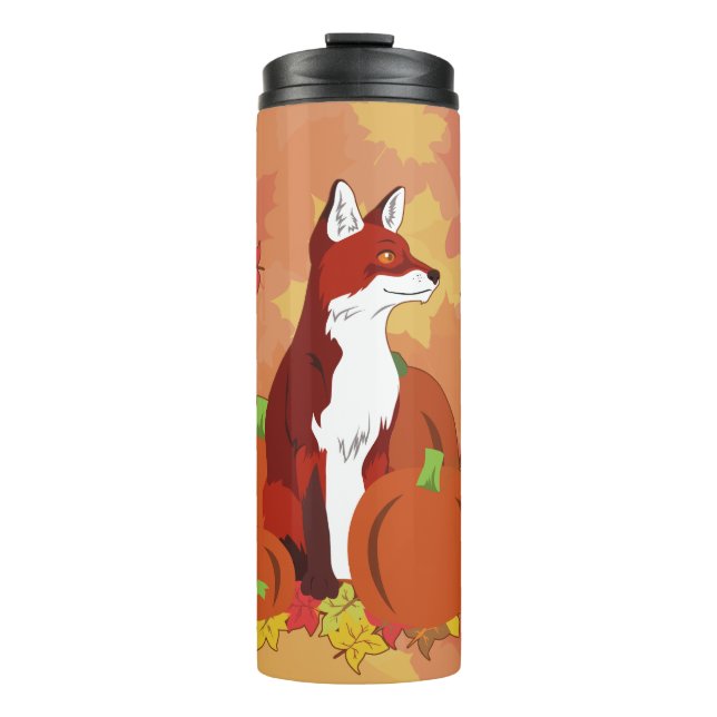 Termo Un zorro en el parche de calabaza (Anverso)