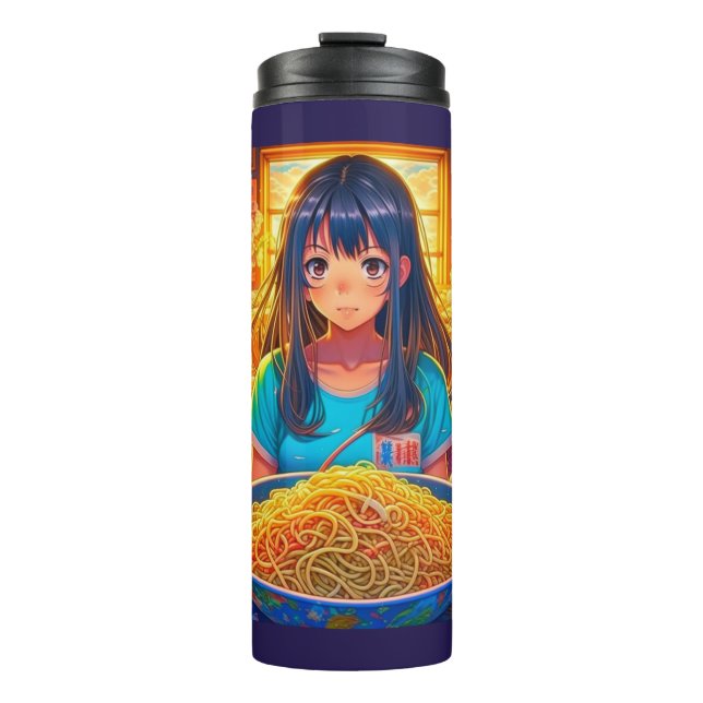 Termo Una chica y su anime de Ramen (Anverso)