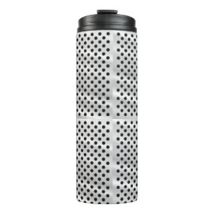 Termo Una elegante taza de viaje de acero inoxidable con