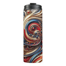 Una especie de Tumbler de oro rojo térmico