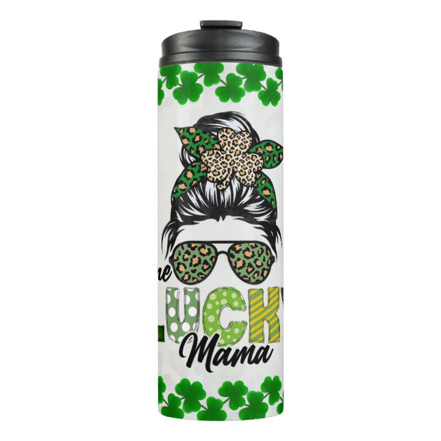 Termo Una mamá afortunada (Anverso)