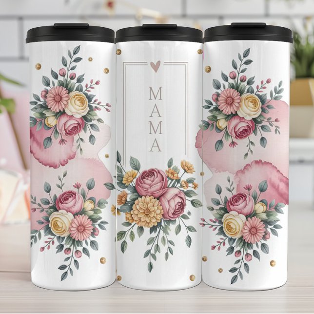 Termo Una mamá floral saluda con Rosas (Subido por el creador)