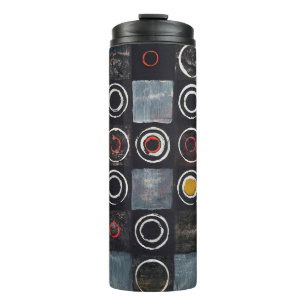 Termo Una pintura abstracta; una cuadrícula de círculos 