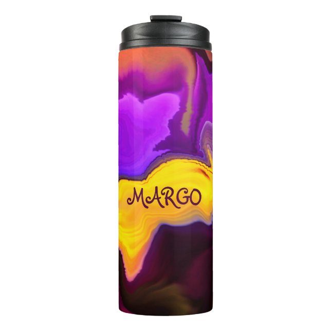 Termo Una ráfaga de morado y amarillo (Anverso)