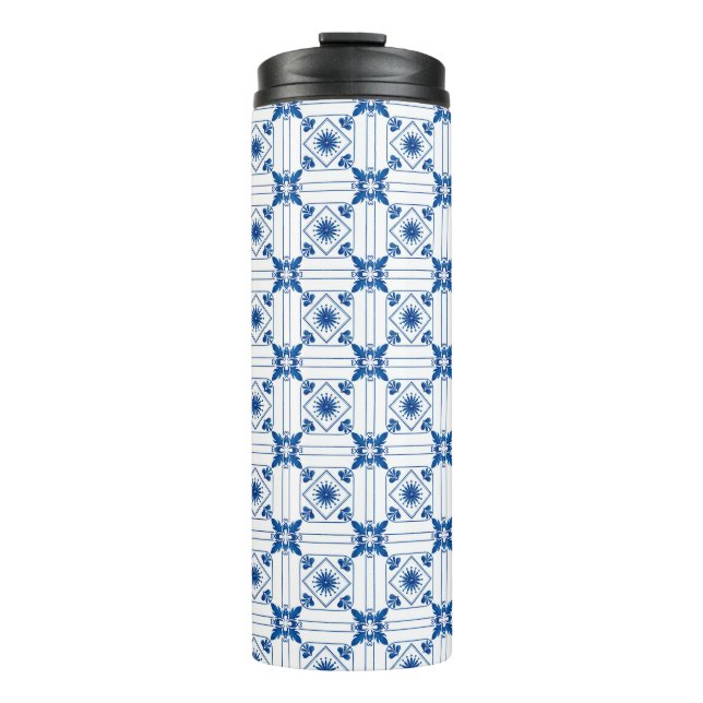 Termo Una taza de viaje con tapa negra (Anverso)