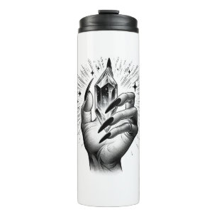 Termo Uñas Negras Largas y Magia de Energía Cristalina V