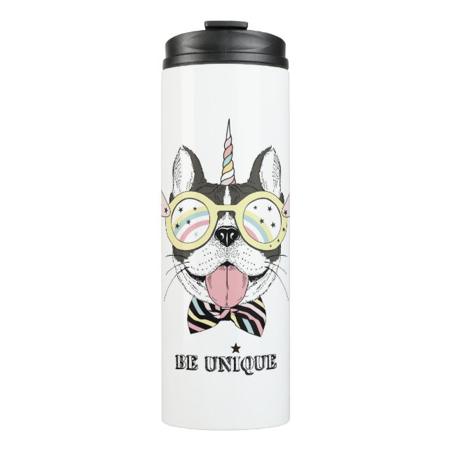 Termo Unicornio del bulldog francés (Anverso)