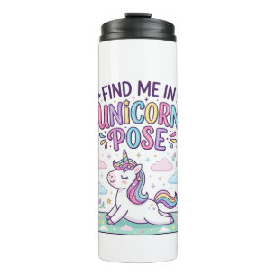 Termo Unicornio Encuéntrame en la Pose de Unicornio Impr