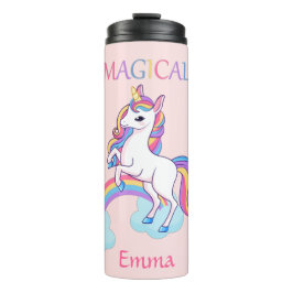 Termo Unicornio Magnético Y Rosa Arcoiris