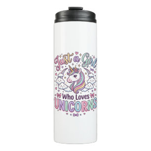 Termo Unicornio Solo una chica que ama los unicornios Fo