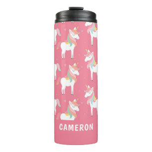 Termo Unicornios rosados personalizados