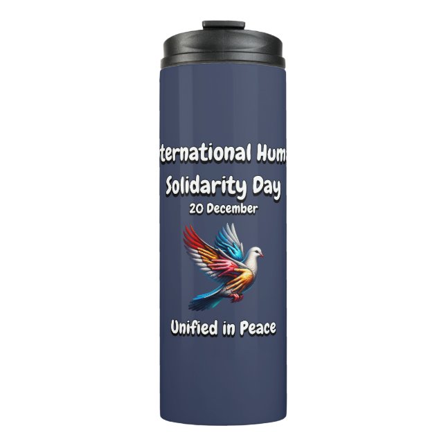 Termo Unificado en paz. Día de la Solidaridad Humana. (Anverso)