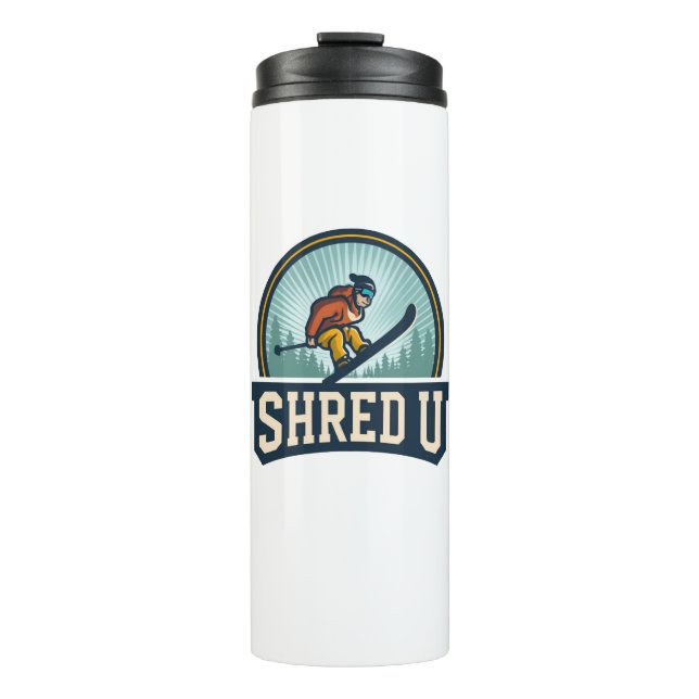 Termo Universidad de Esquí Shred (Anverso)