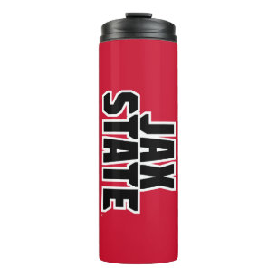 Termo Universidad Estatal de Jacksonville JAX STATE Text