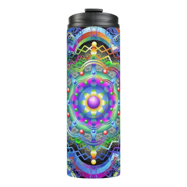 Termo Universo Mandala Colores Psicodélicos (Anverso)
