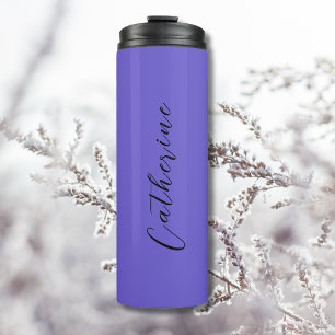 Termo Uva Negro Elegante Mínimo Personalizado