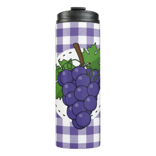 Termo Uvas sobre la pasta de violeta blanca