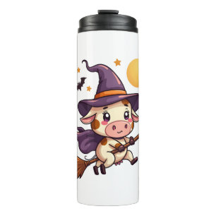 Termo Vaca de bruja en un bastón de labios