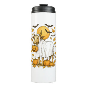 Termo Vaca de las Tierras Altas de Halloween con Disfraz