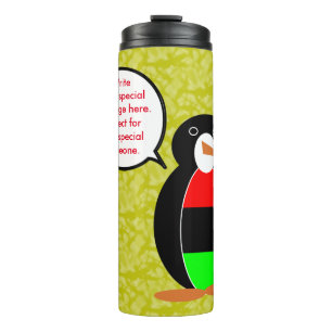 Termo Vacaciones Afroamericanas Sra. Pingüino Hablando