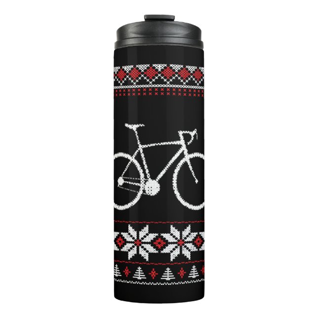 Termo Vacaciones para Navidades de bicicleta (Anverso)