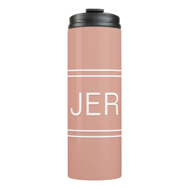 Termo Vajilla para Bebidas con Iniciales Monogramadas Pe (Anverso)