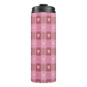 Termo Valentine Hearts Plaid