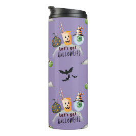 Termo "Vamos a ser hallo-raros" Funky Halloween Purple