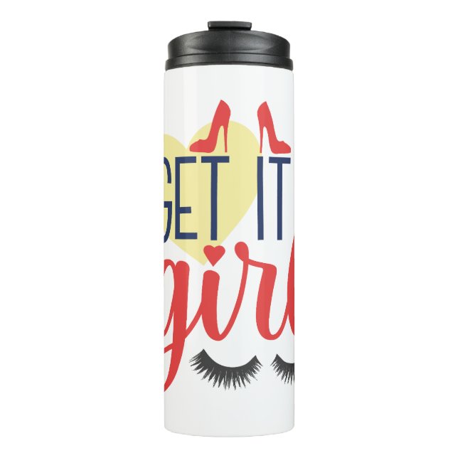 Termo ¡Vamos, chica! Empoderamiento femenino (Anverso)