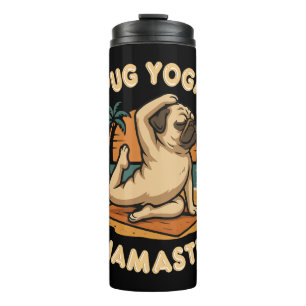 TERMO VAMOS EL YOGA CON TU PUG - NAMASTE