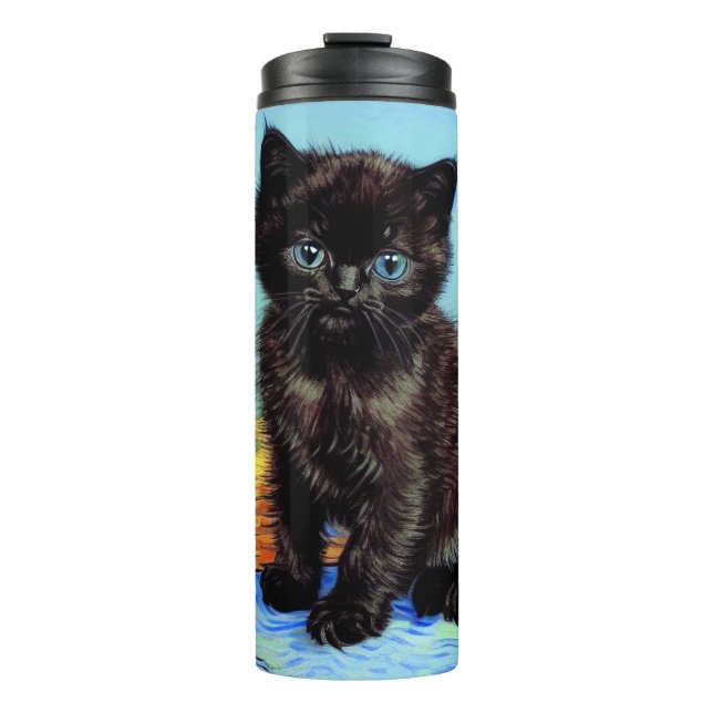 Termo Van Gogh Black Kitten con yarn (Anverso)