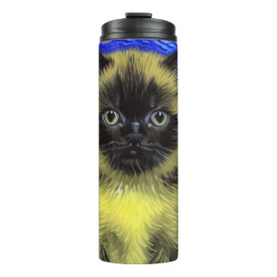 Termo Van Gogh Starry Night Siamese Cat