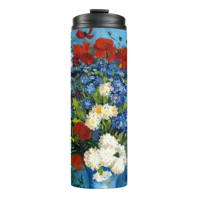 Termo Van Gogh Vase con Cornflowers y Poppies (Anverso)