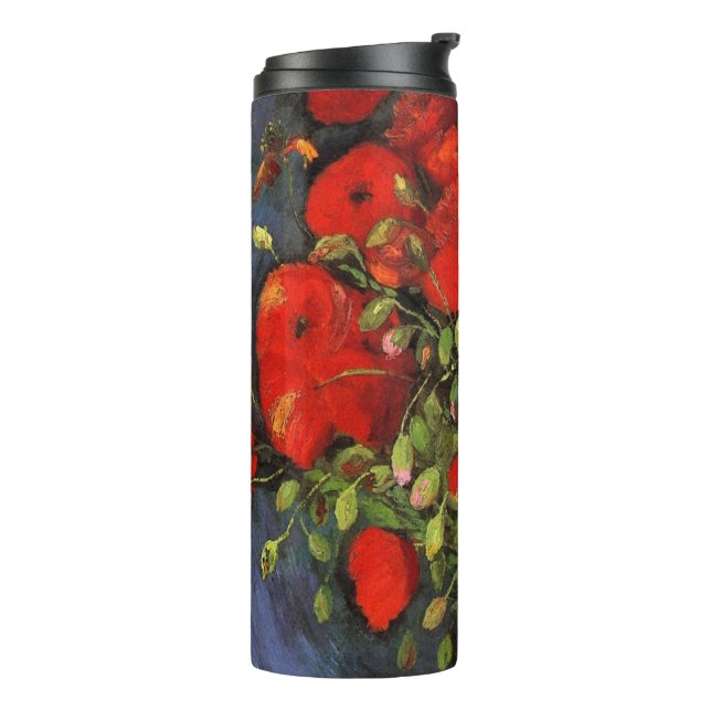 Termo Vase with Red Poppies by Vincent van Gogh (Rotado hacia la izquierda)