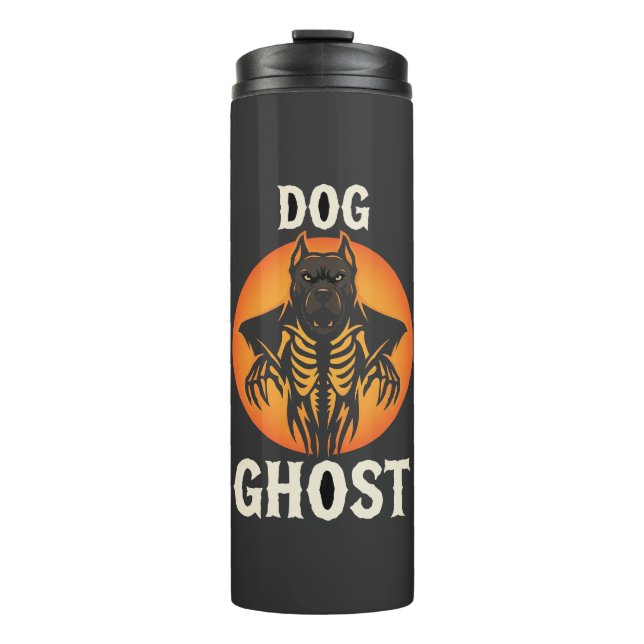 Termo Vector Fantasma de Perro Halloween Horror (Anverso)