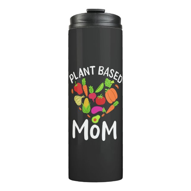 Termo Vegan - Mamá Basada En Plantas (Anverso)