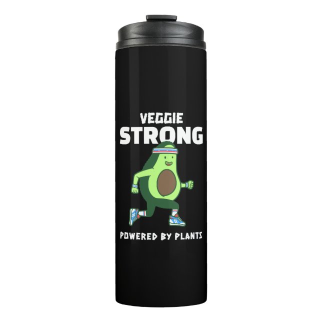 Termo Veggie Strong, impulsado por plantas (Anverso)