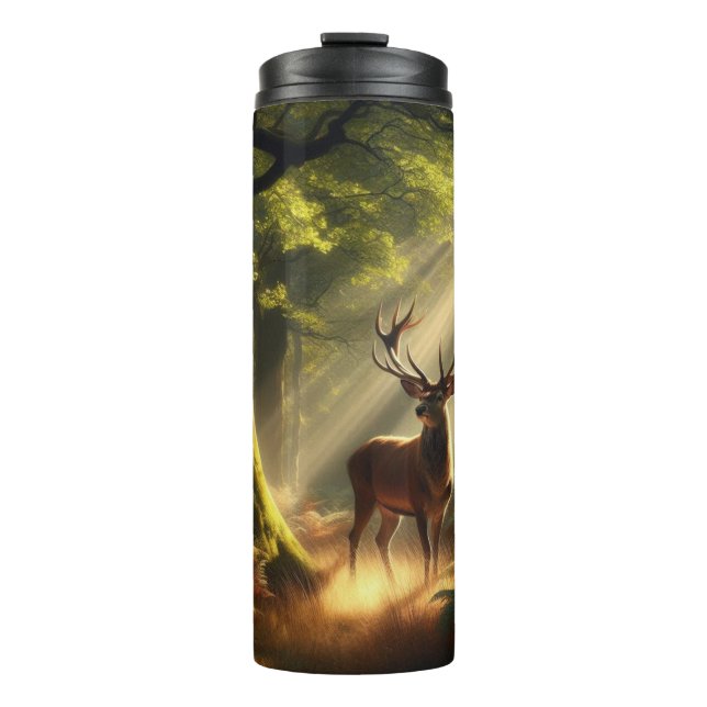 Termo Venado en el bosque matutino (Anverso)