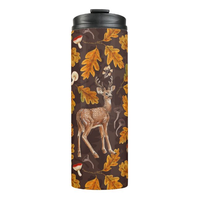 Termo Venado en el bosque otoñal 2 (Anverso)